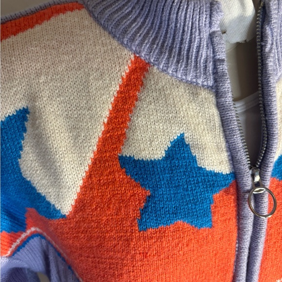 BDG Pullover Purple Star Sweater  size small - Picture 7 of 7